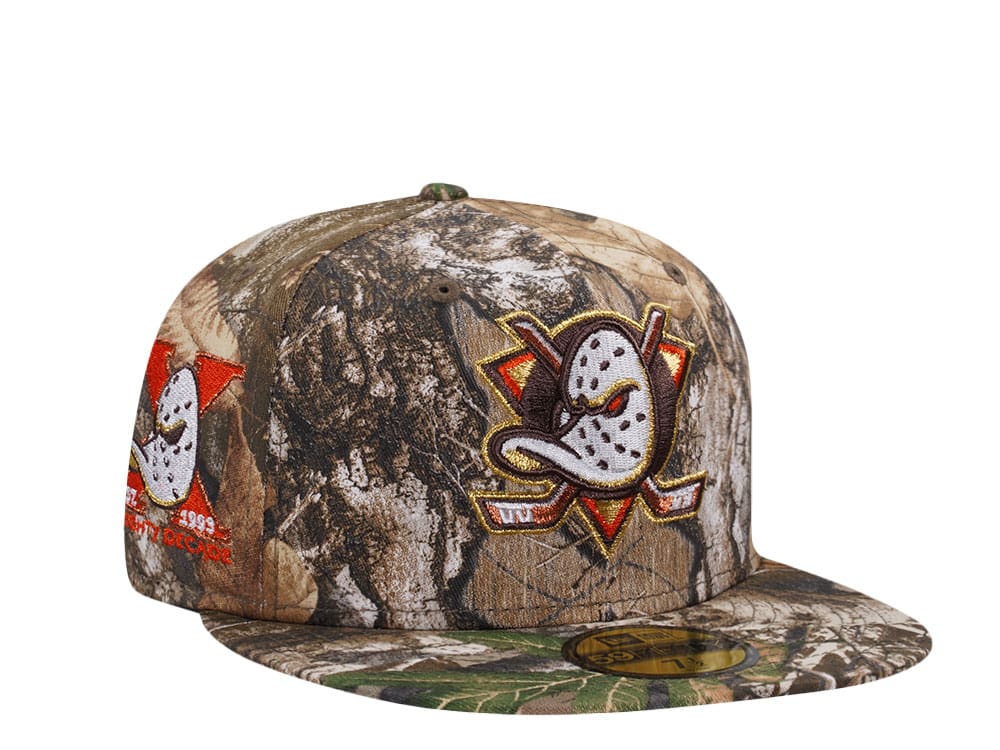 New Era Anaheim Ducks 10th Anniversary Real Tree Prime Edition 59Fifty Fitted Hat