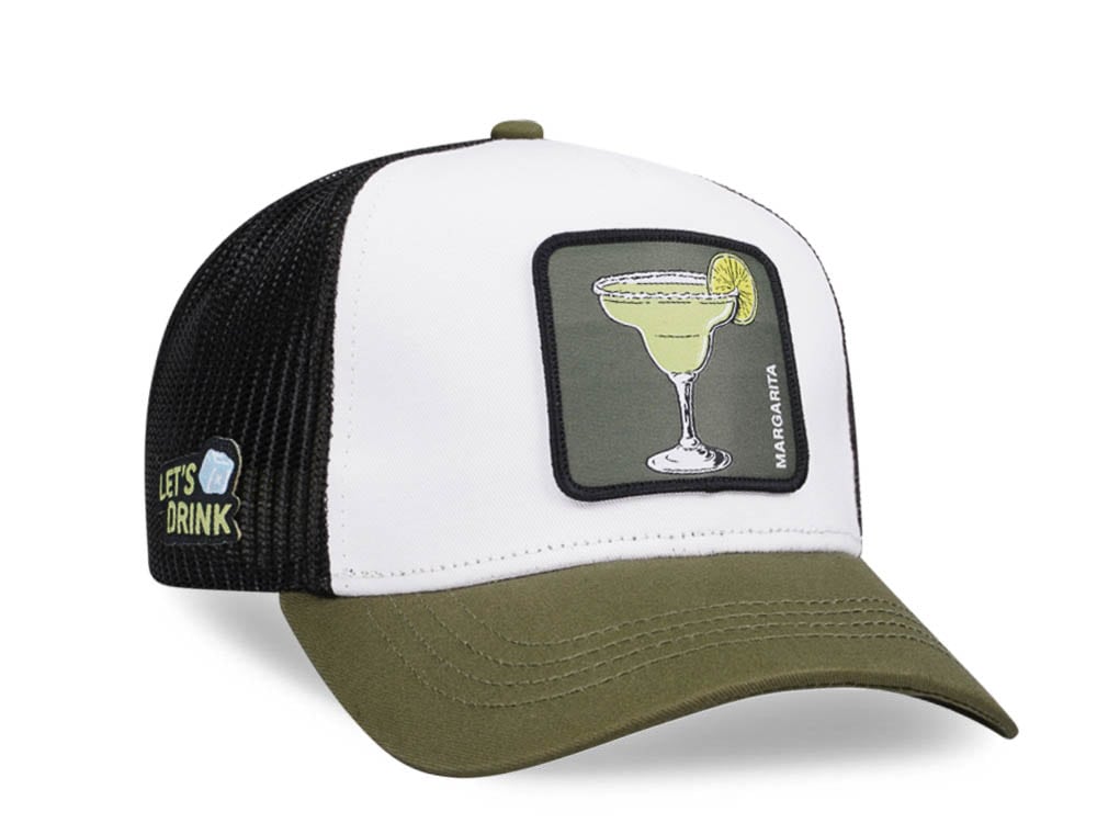 Capslab Cocktails Margarita White Green Trucker Snapback Hat