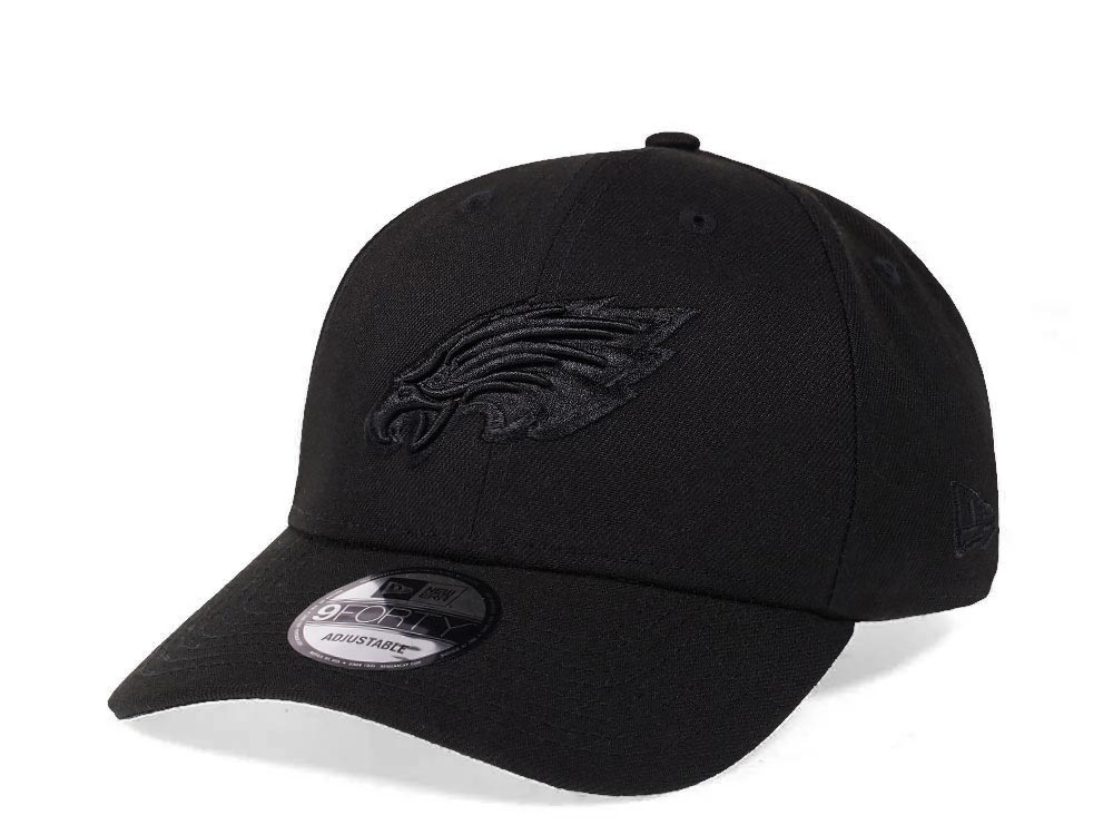 New Era Philadelphia Eagles All Black 9Forty Snapback Hat