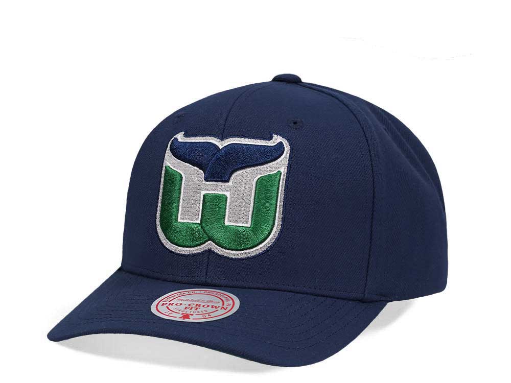 Mitchell & Ness Hartford Whalers Team Ground 2.0 Pro Navy Snapback Hat