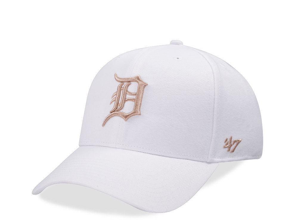 47Brand Detroit Tigers White MVP Snapback Hat