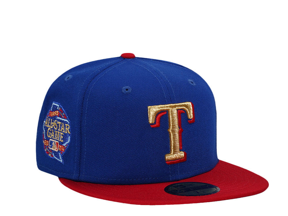 New Era Texas Rangers All Star Game 2024 Gold Two Tone Edition 59Fifty Fitted Hat