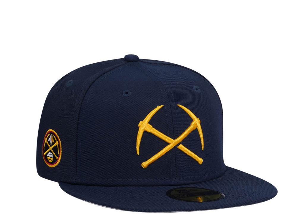 New Era Denver Nuggets Navy Classic Edition 59Fifty Fitted Hat