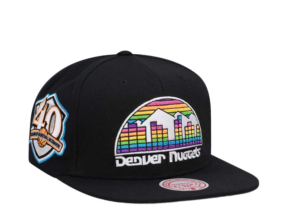 Mitchell & Ness Denver Nuggets 40th Anniversary Neon Tropical Hardwood Classic Snapback Hat