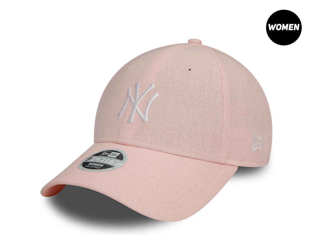 New Era New York Yankees Pink Linen Womens 9Forty Strapback Hat