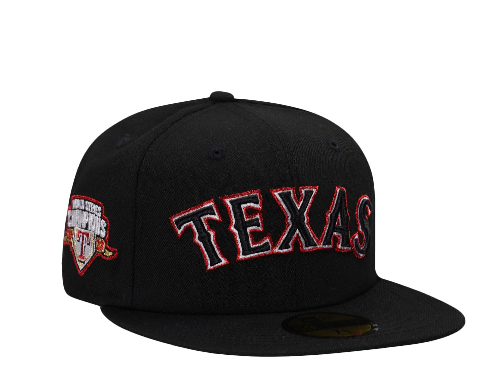 New Era Texas Rangers Horror Pack World Series 2023 Black Metallic Edition 59Fifty Fitted Hat