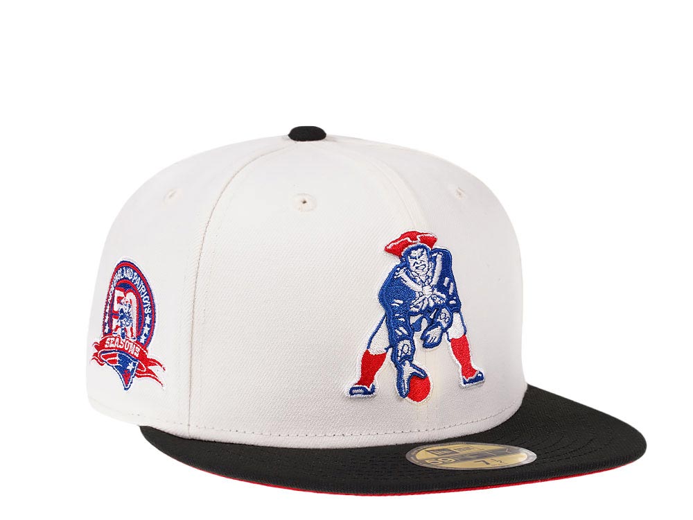 New Era New England Patriots 50th Anniversary Cream Dome Edition 59Fifty Fitted Hat