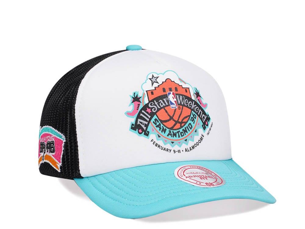 Mitchell & Ness San Antonio Spurs All Star 1996 Party Time Trucker Snapback Hat