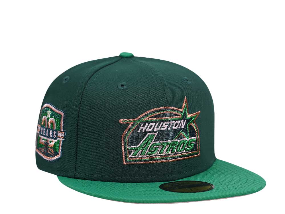 New Era Houston Astros 20th Anniversary Metallic Platinum Two Tone Edition 59Fifty Fitted Hat