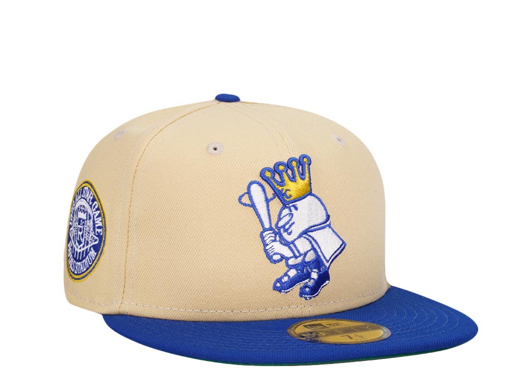 New Era Kansas City Royals All Star Game 1973 Vegas Gold Throwback Two Tone Edition 59Fifty Fitted Hat