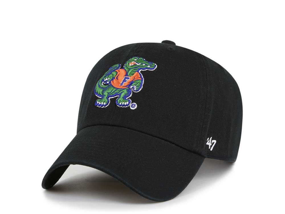 47Brand Florida Gators Black Clean Up Strapback Hat