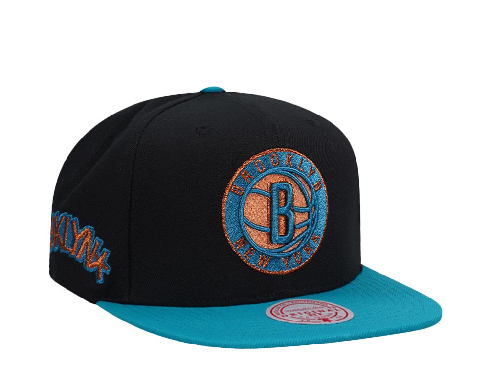 Mitchell & Ness Brooklyn Nets Make Cents Black Two Tone Edition Snapback Hat