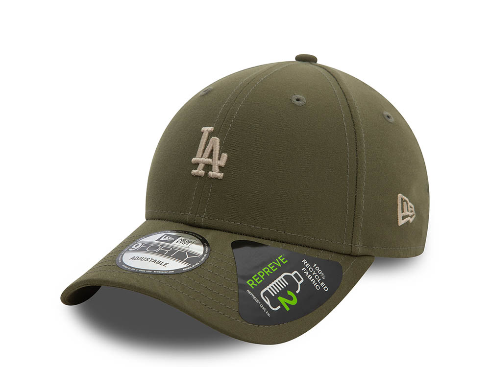 New Era Los Angeles Dodgers Repreve Olive 9Forty Strapback Hat