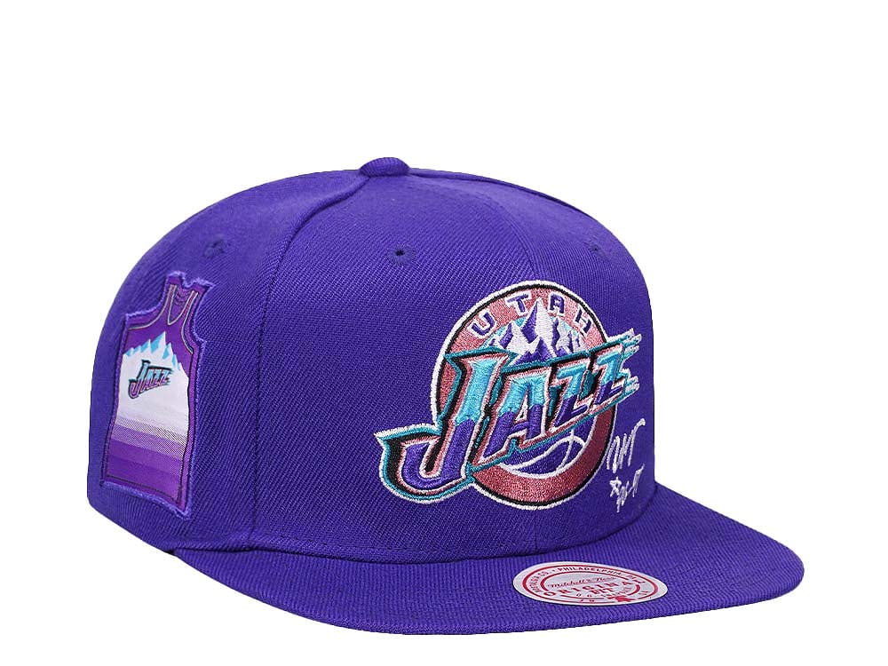 Mitchell & Ness Utah Jazz Jersey Love Hardwood Classic Snapback Hat