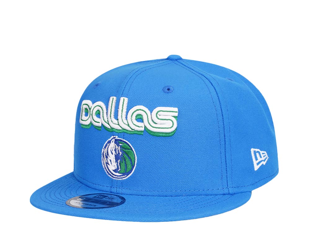 New Era Dallas Mavericks Blue Script Logo Edition 9Fifty Snapback Hat