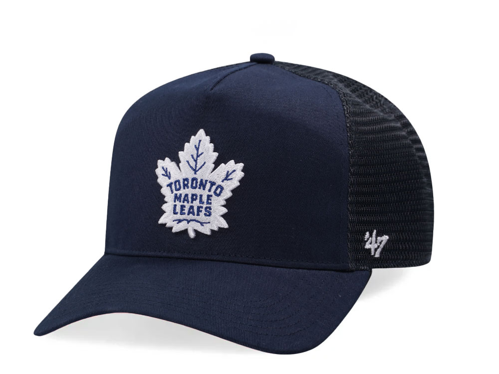 47Brand Toronto Maple Leafs Navy Hitch Trucker Snapback Hat