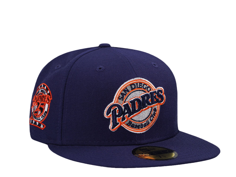 New Era San Diego Padres 25th Anniversary Navy Classic Two Tone Edition 59Fifty Fitted Hat