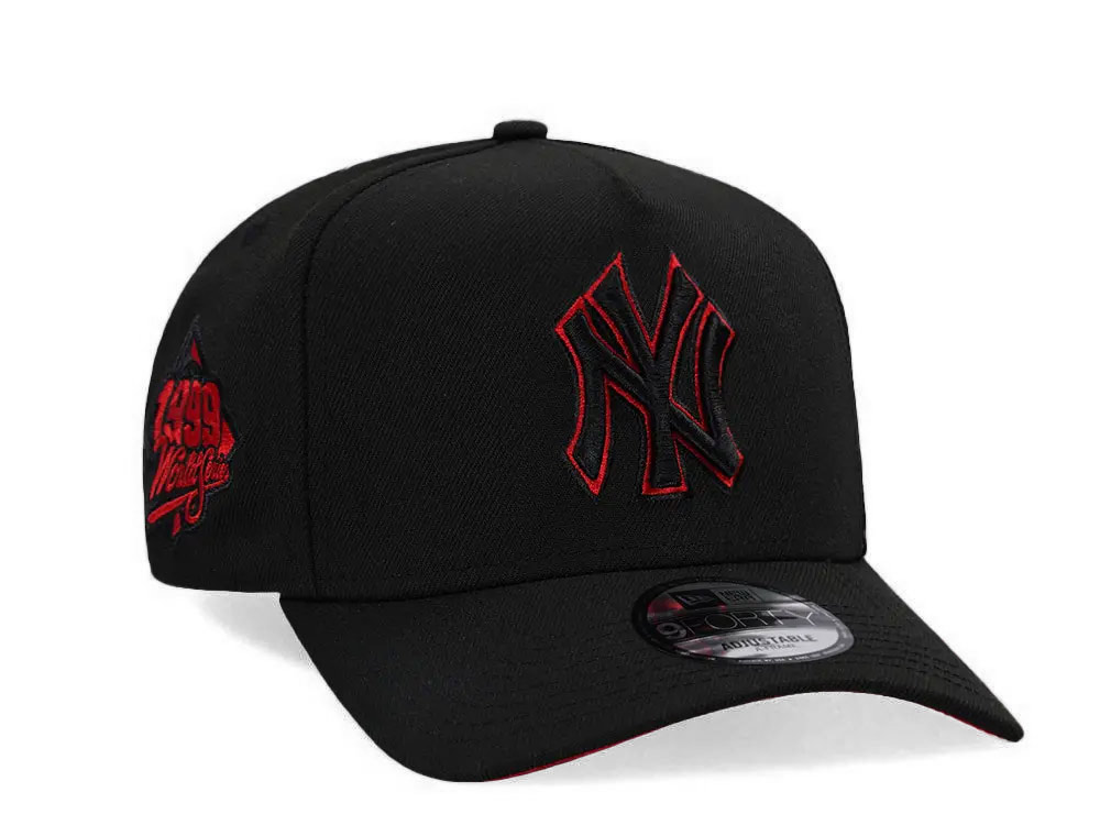 New Era New York Yankees World Series 1999 Black And Red A Frame 9Forty Snapback Hat