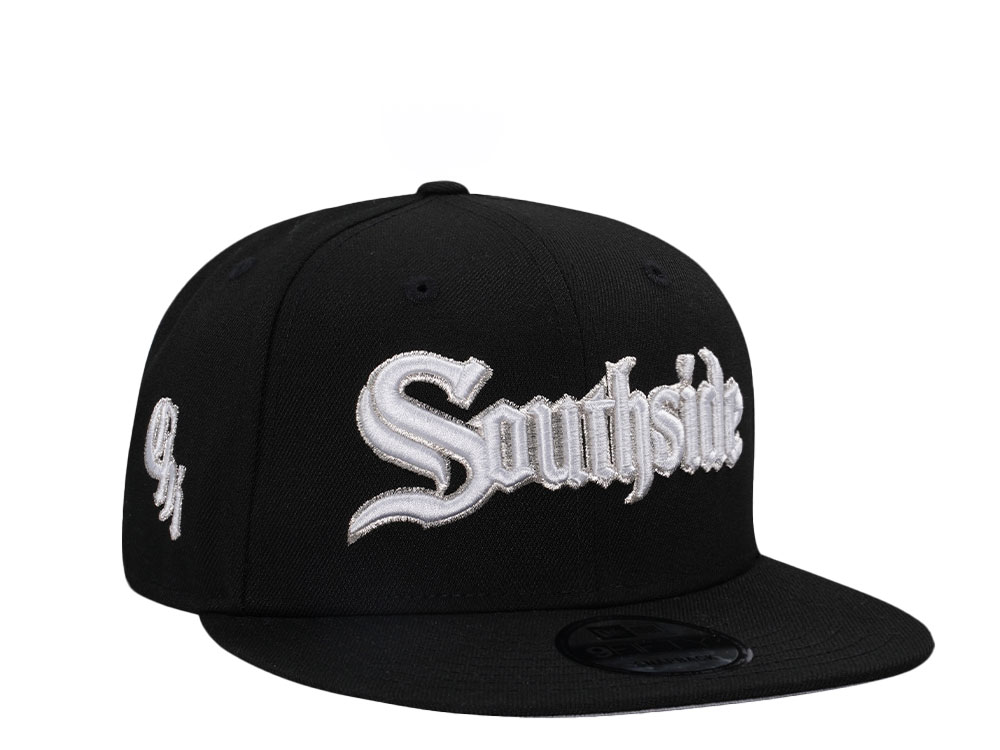 New Era Chicago White Sox Black Metallic Edition 9Fifty Snapback Hat