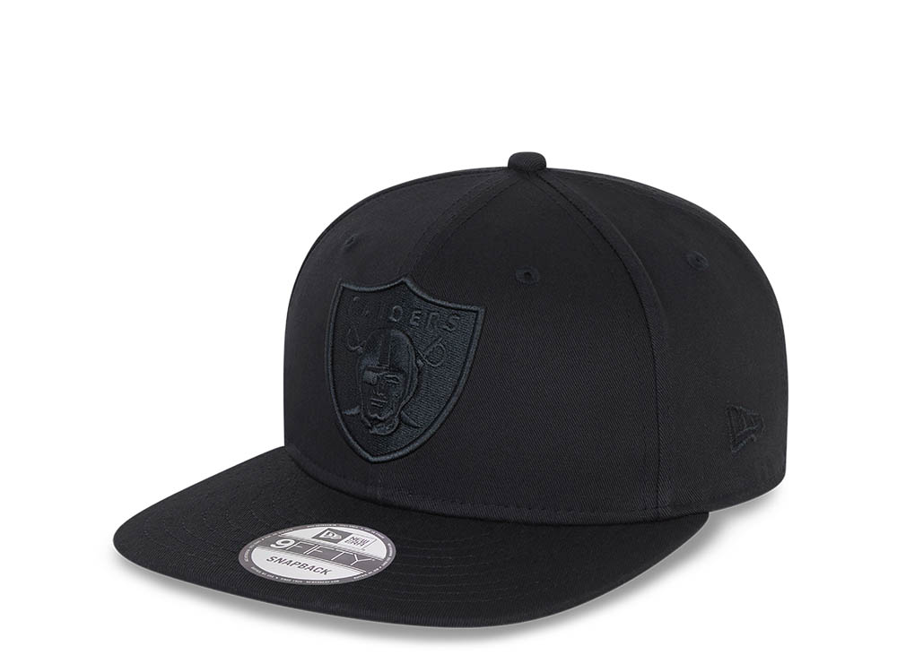 New Era Las Vegas Raiders All Black 9Fifty Snapback Hat