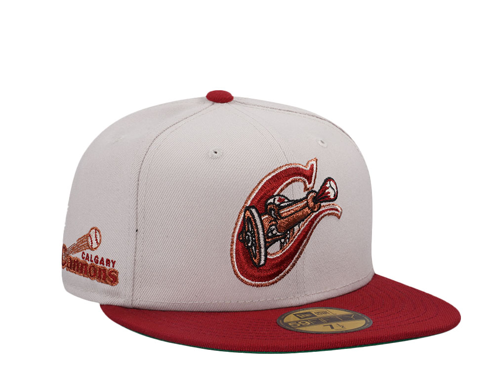 New Era Calgary Cannons Stone Copper Two Tone Edition 59Fifty Fitted Hat