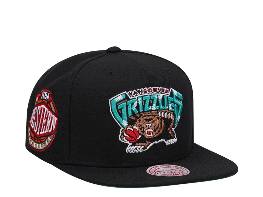 Mitchell & Ness Vancouver Grizzlies Conference Patch Black Snapback Hat