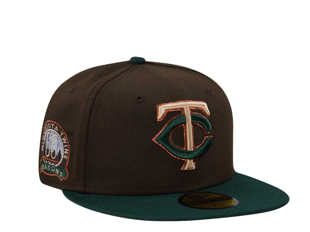 New Era Minnesota Twins 60 Season Forest Two Tone Edition 59Fifty Fitted Hat