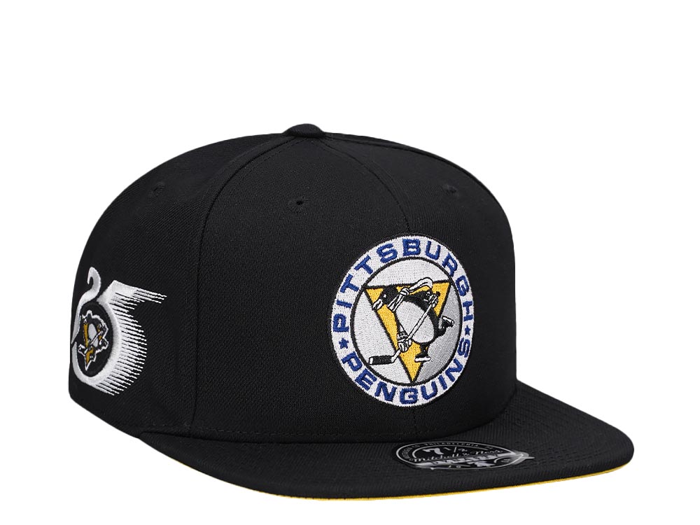 Mitchell & Ness Pittsburgh Penguins 25th Anniversary Vintage Edition Dynasty Fitted Hat