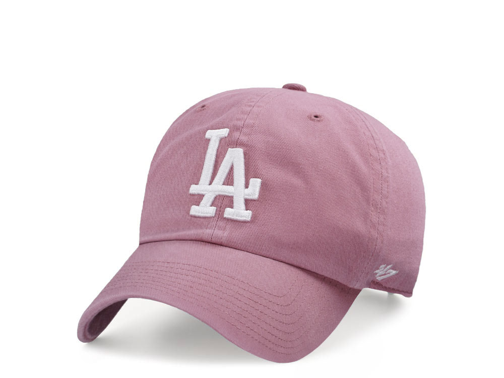 47Brand Los Angeles Dodgers Mauve Clean up Strapback Hat