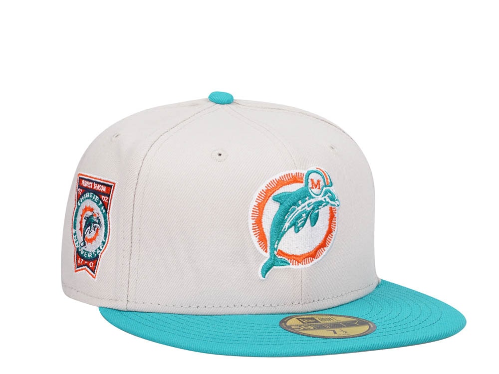 New Era Miami Dolphins 30th Anniversary Two Tone Edition 59Fifty Fitted Hat