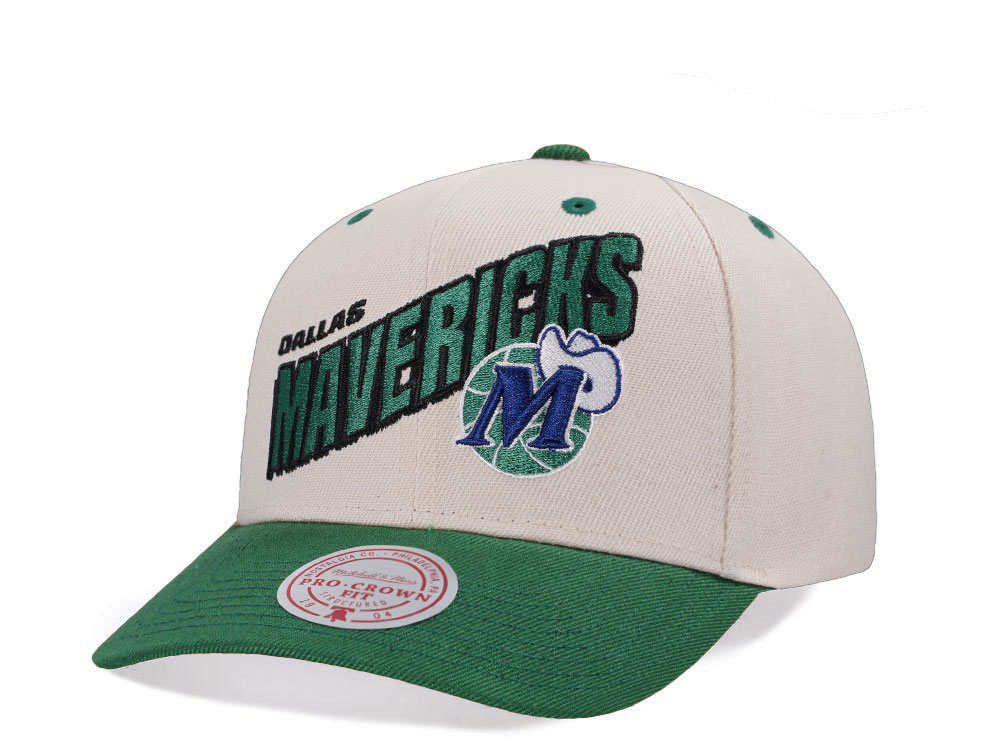 Mitchell & Ness Dallas Mavericks Chrome Two Tone Pro Crown Fit Snapback Hat