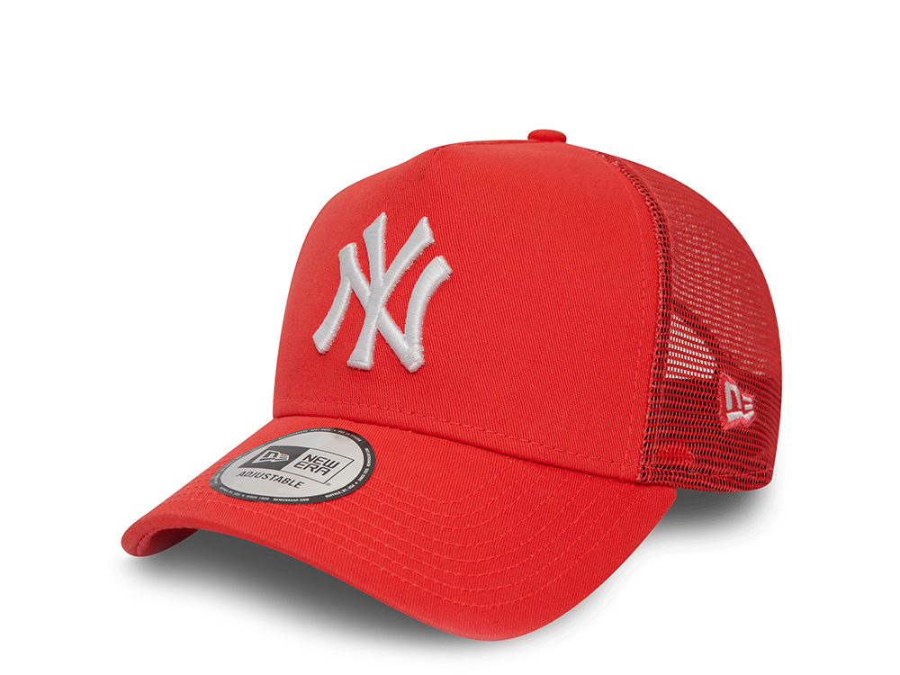 New Era New York Yankees League Essential Coral 9Forty Snapback Hat