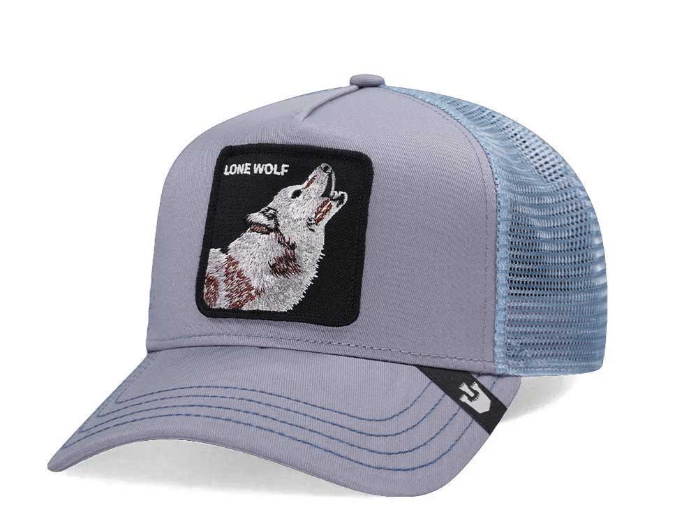 Goorin Bros The Lone Wolf Gray Trucker Snapback Hat