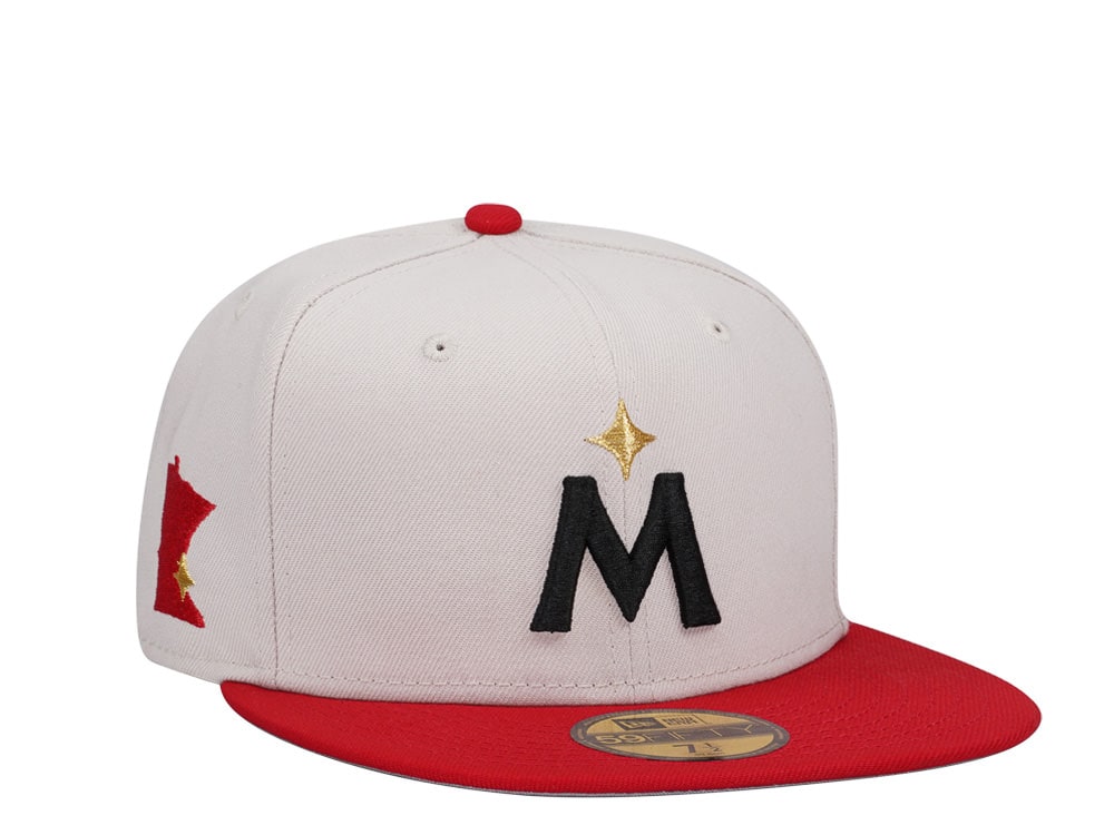 New Era Minnesota Twins Stone Iconic Two Tone Edition 59Fifty Fitted Hat