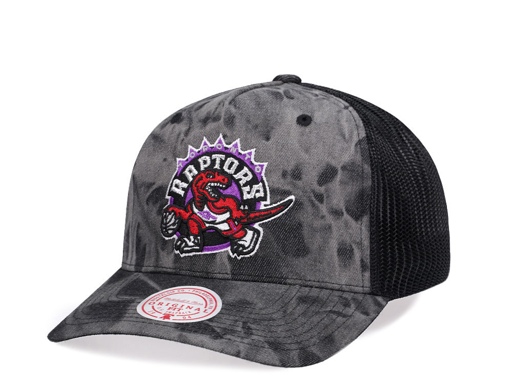 Mitchell & Ness Toronto Raptors Burnt Ends Black Trucker Snapback Hat