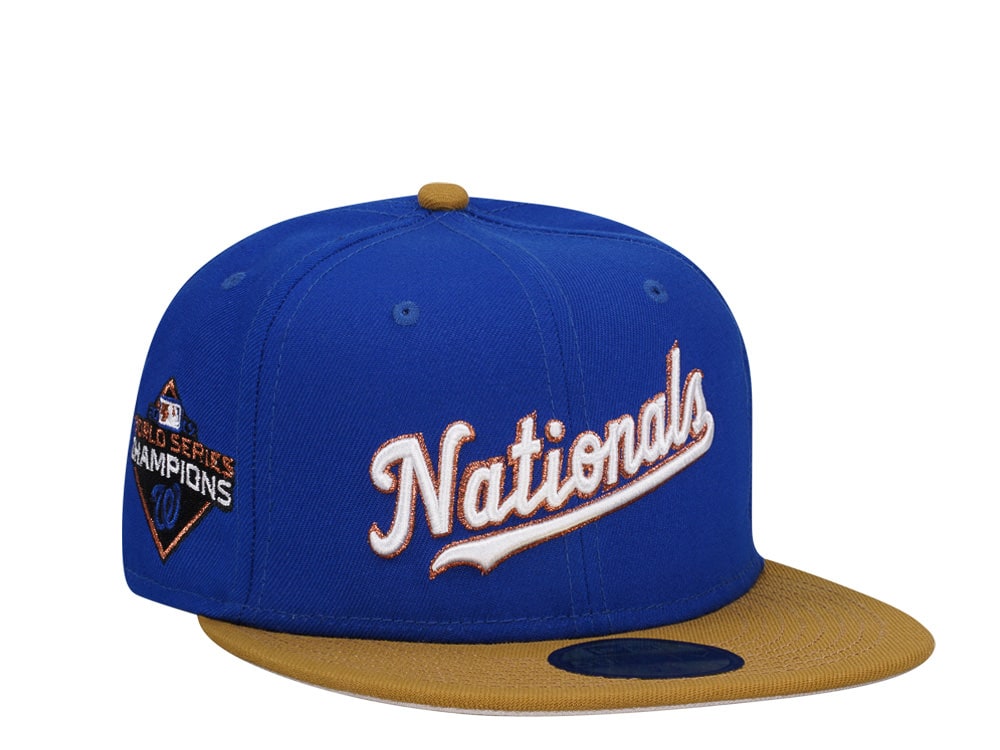 New Era Washington Nationals World Series Champions 2019 Copper Prime Two Tone Edition 59Fifty Fitted Hat