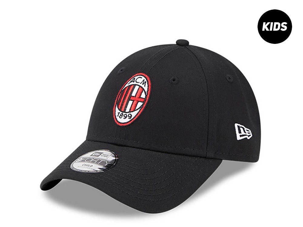 New Era AC Milan Black Kids 9Forty Strapback Hat