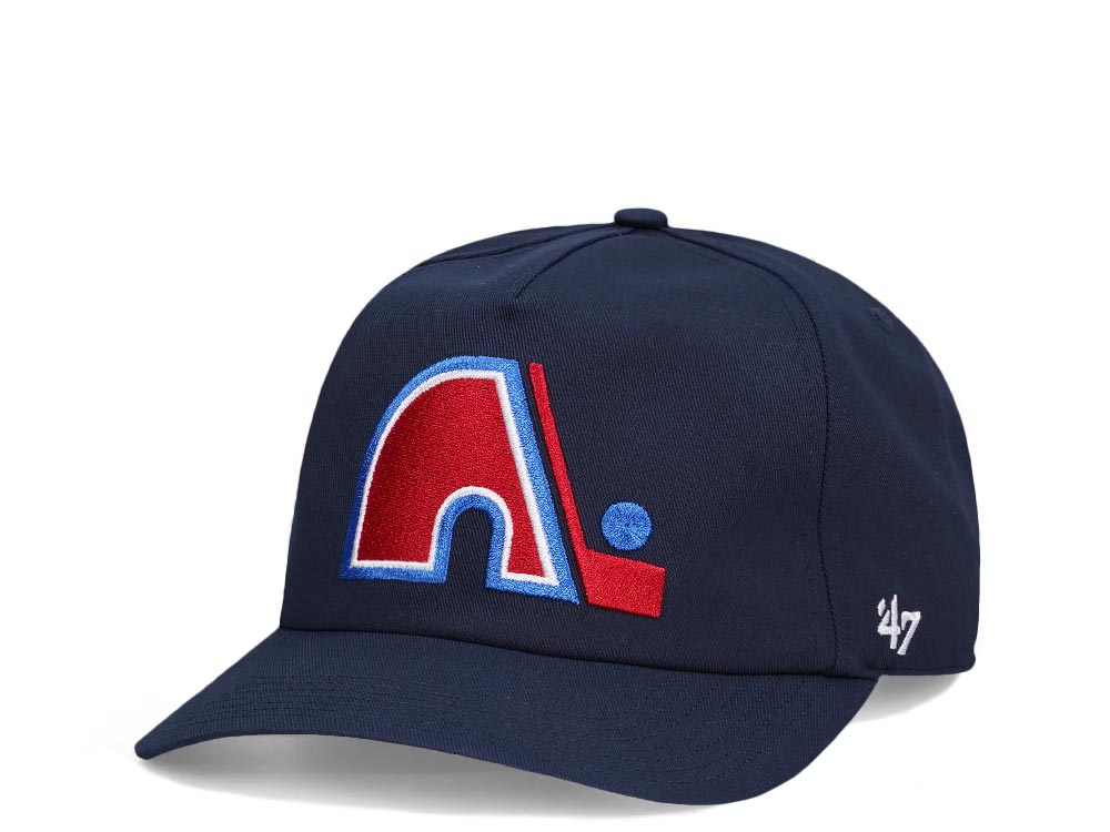 47Brand Quebec Nordiques Vintage Navy Nantasket Captain Snapback Hat