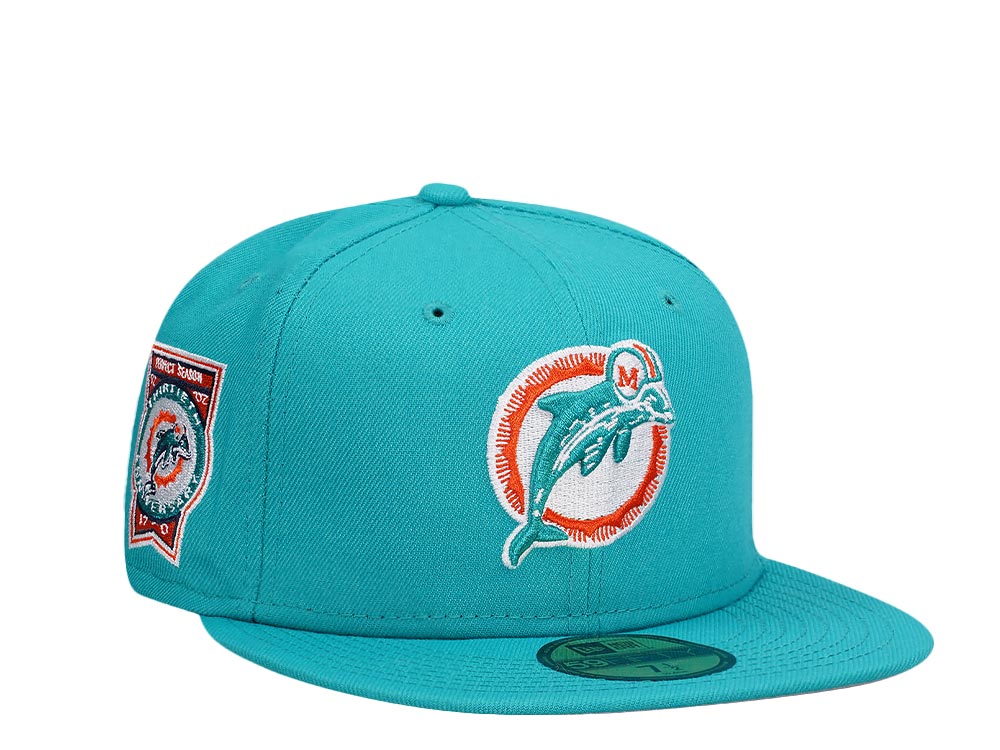 New Era Miami Dolphins 30th Anniversary Teal Classic Edition 59Fifty Fitted Hat