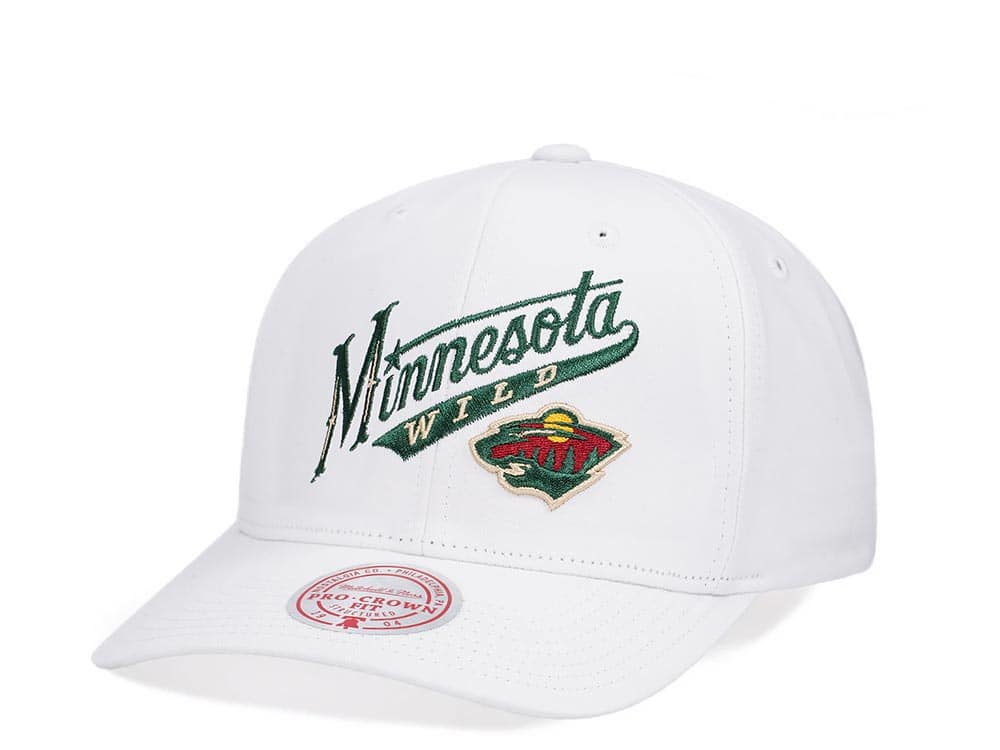 Mitchell & Ness Minnesota Wilds All in Pro White Snapback Hat