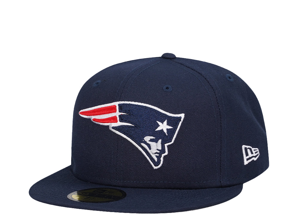 New Era New England Patriots Navy Classic Edition 59Fifty Fitted Hat