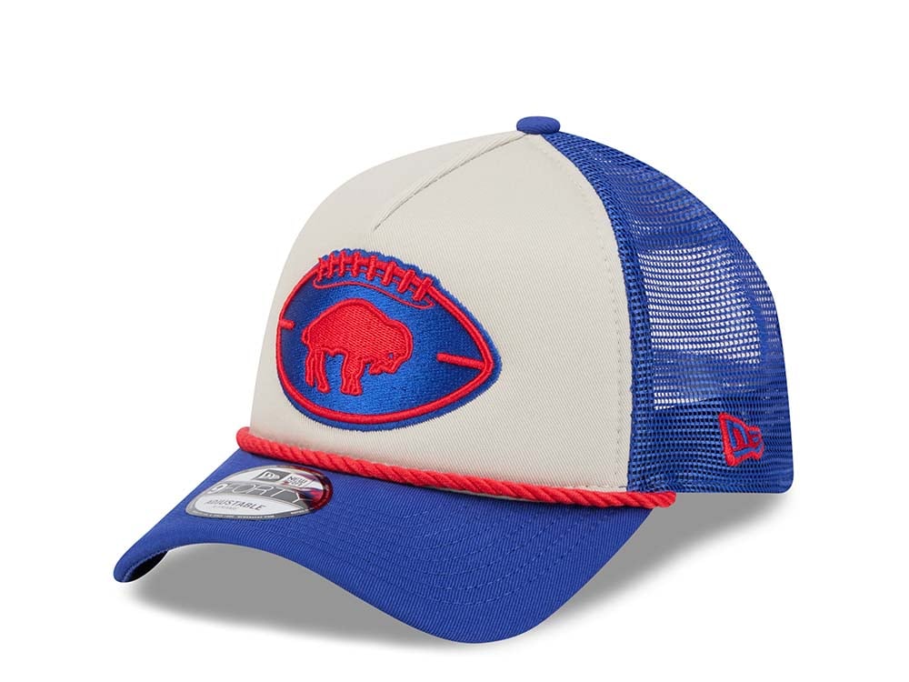 New Era Buffalo Bills Sideline 2024 9Forty A Frame Trucker Snapback Hat