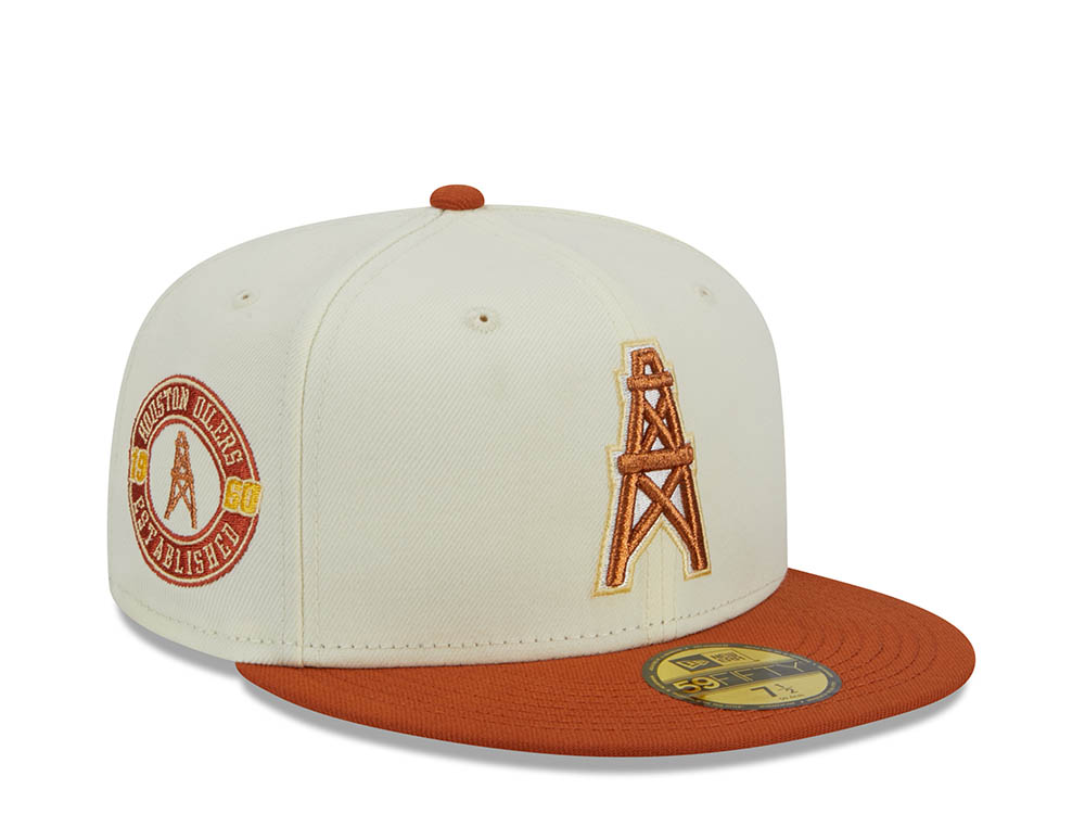 New Era Houston Oilers Two Tone City Icon 59Fifty Fitted Hat