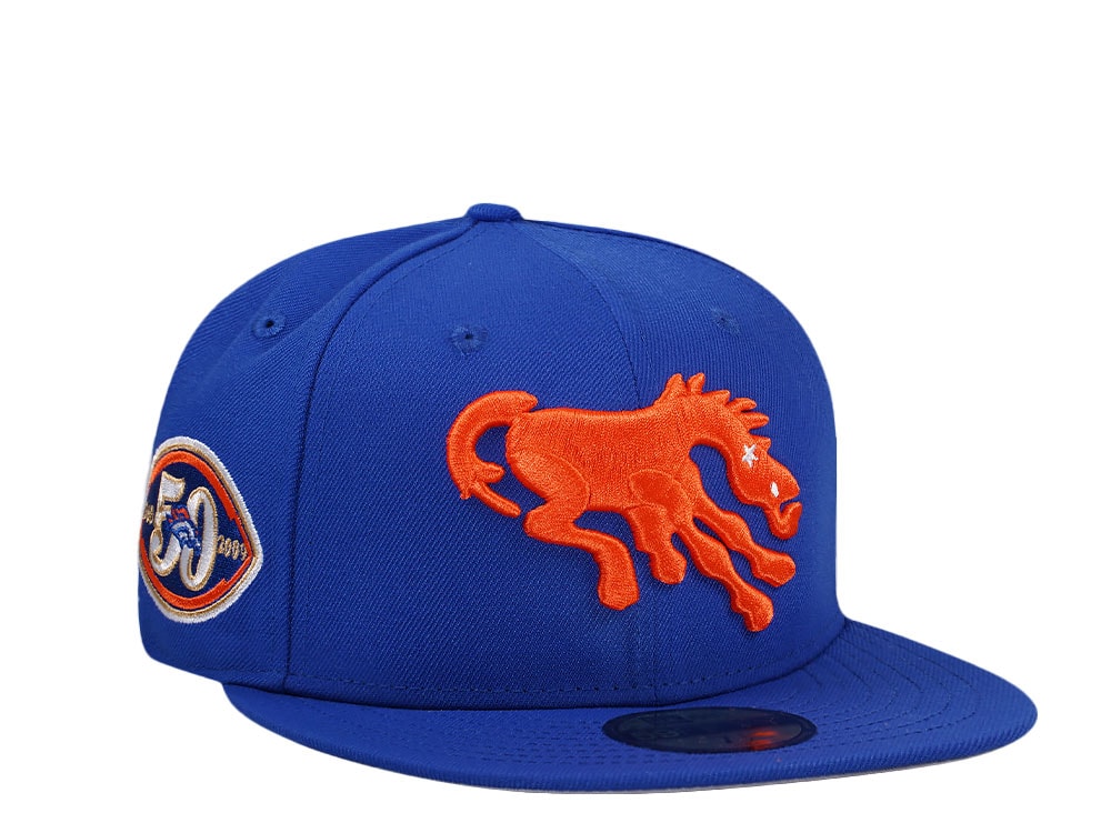 New Era Denver Broncos 50th Anniversary Vintage Edition 59Fifty Fitted Cap TOPPERZSTORE.COM