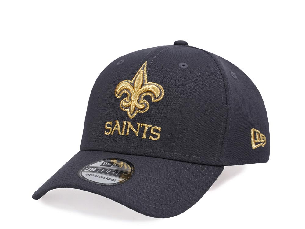 New Era New Orleans Saints Gray Gold Edition 39Thirty Stretch Hat