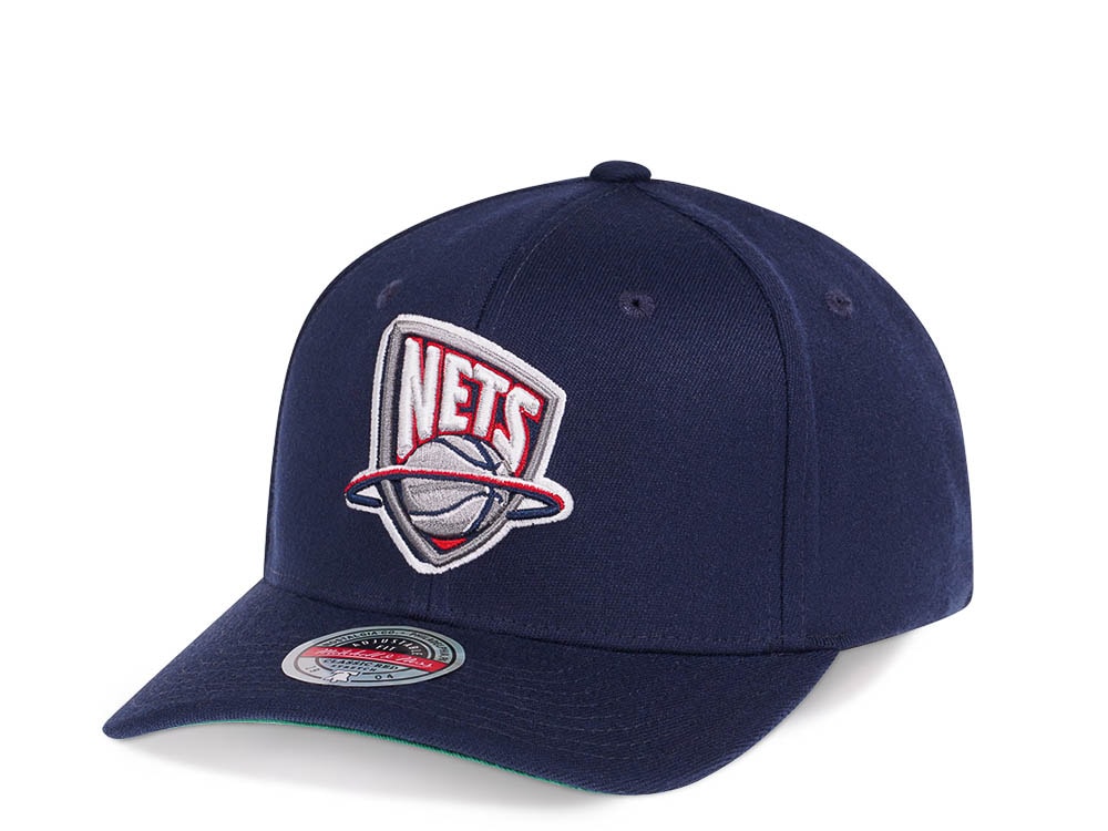 Mitchell & Ness Brooklyn Nets Team Ground Red Line Solid Flex Snapback Hat