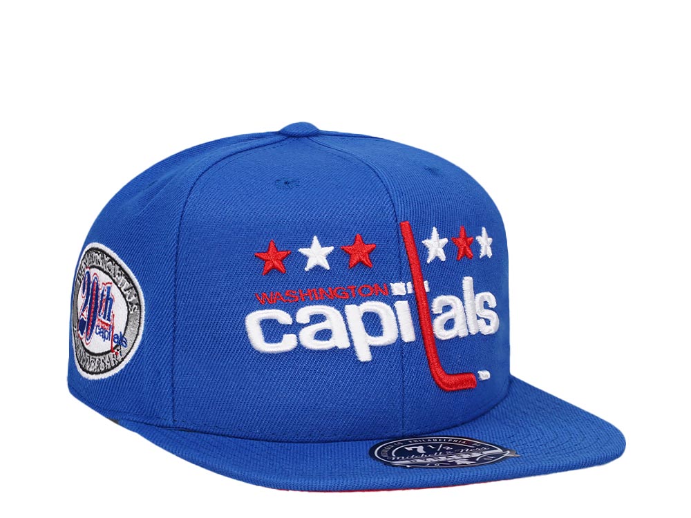 Mitchell & Ness Washington Capitals 20th Anniversary Vintage Edition Dynasty Fitted Hat