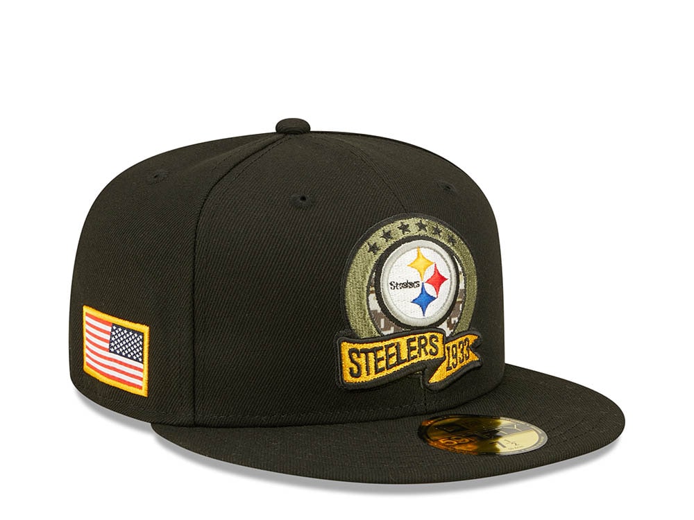 New Era Pittsburgh Steelers Salute to Service 2022 Fitted 59Fifty Hat