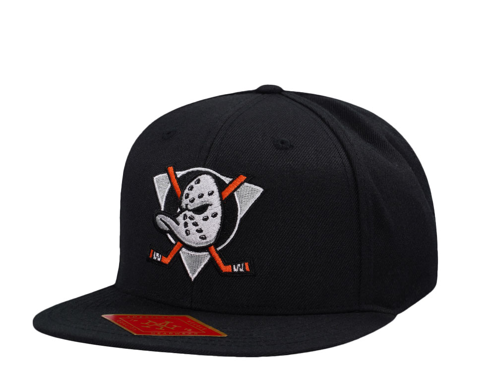 American Needle Anaheim Ducks Black Snapback Hat