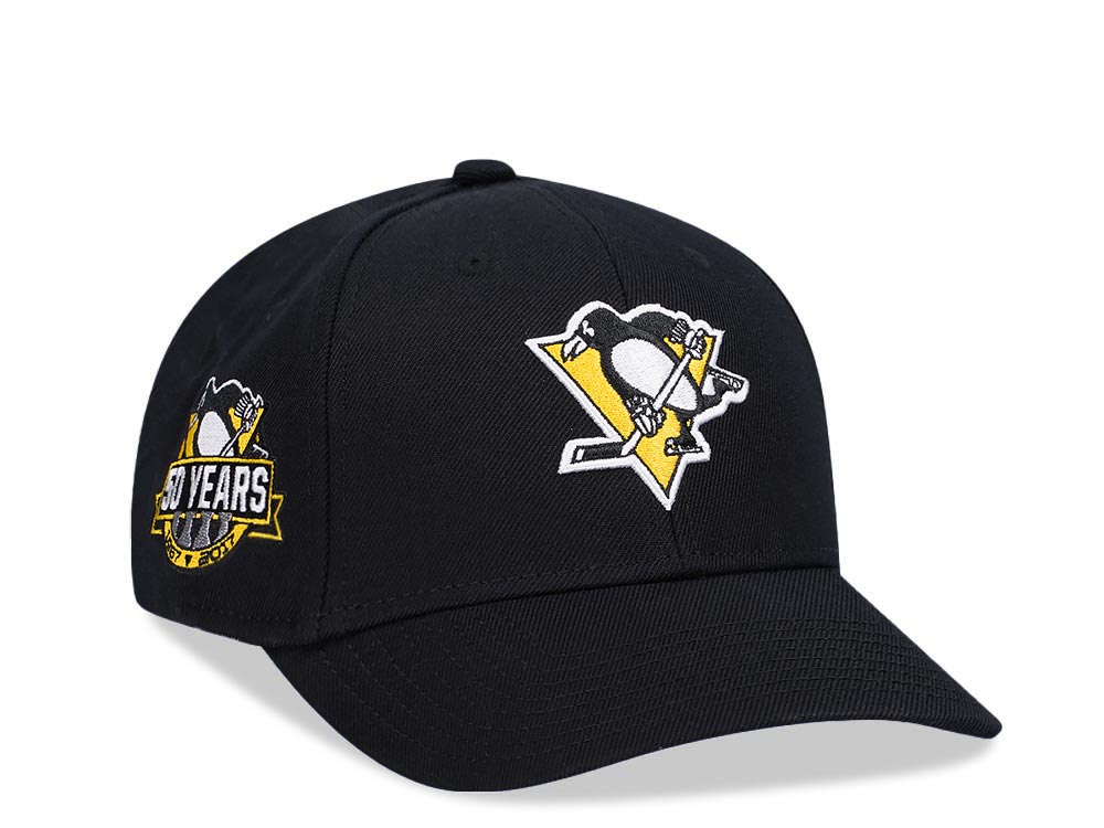 American Needle Pittsburgh Penguins 50 Years Black Snapback Hat